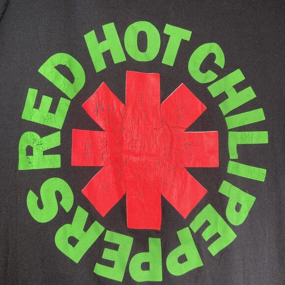 Vintage Red Hot Chili Peppers Asterisk T Shirt Size XL Screen Stars 1980s Band - Picture 2 of 7